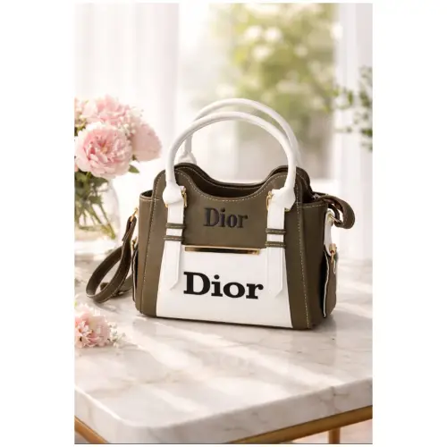 DOUBLE TONE CHIC  HANDBAG