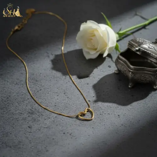 Hollow Heart Nacklace