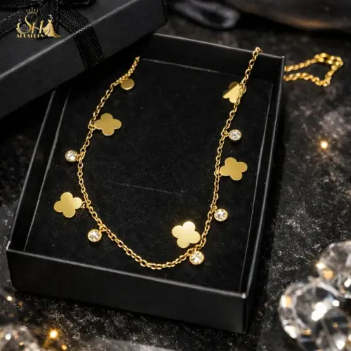 Golden Leaf Charms chain