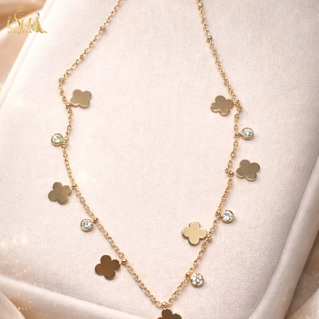 Golden Leaf Charms chain
