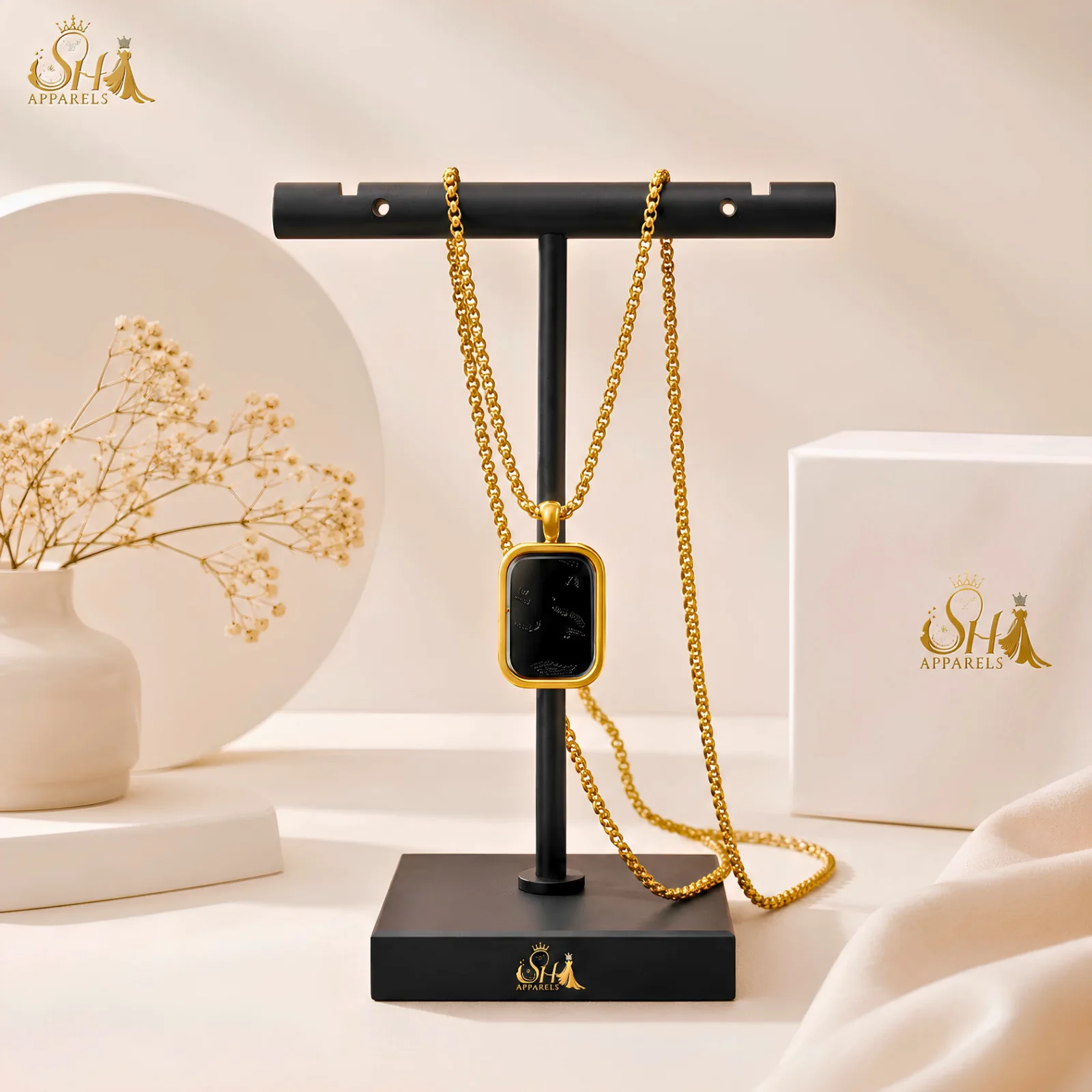 Black pendant Necklac