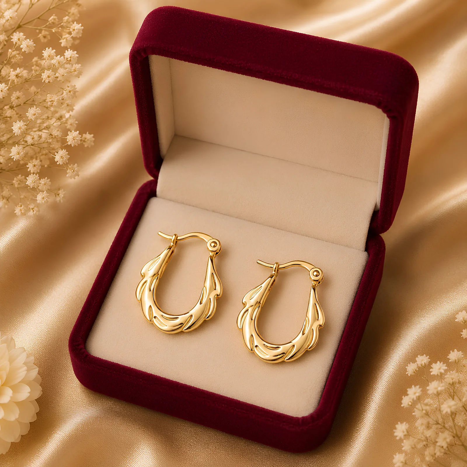 Gold Coin Rose Nacklace,Stainless steel stylish Ear ring,Baybo Ring