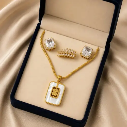 Gold Ticket snake chain Set