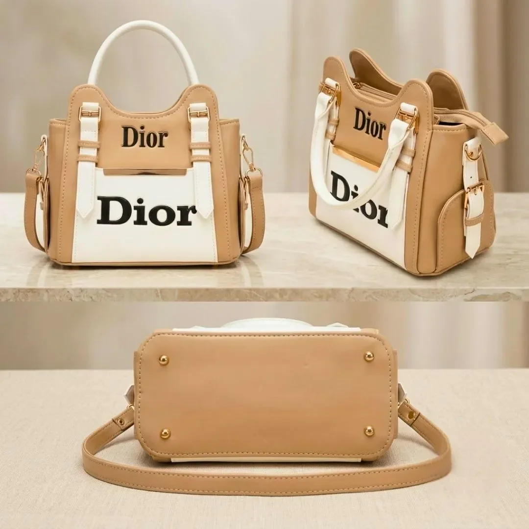 DOUBLE TONE CHIC  HANDBAG