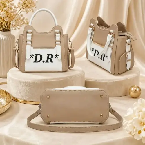 DOUBLE TONE CHIC  HANDBAG