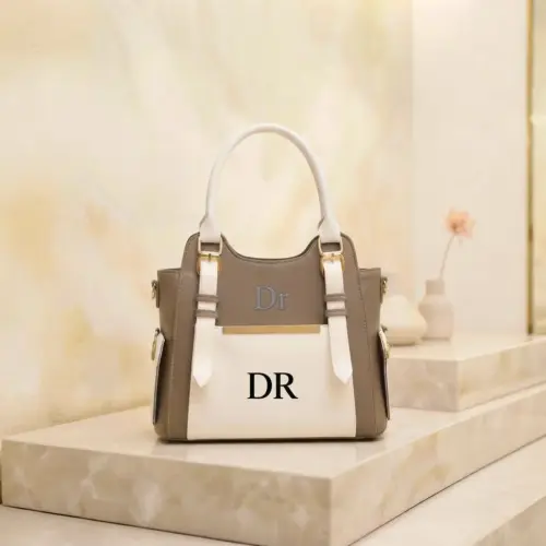 DOUBLE TONE CHIC  HANDBAG