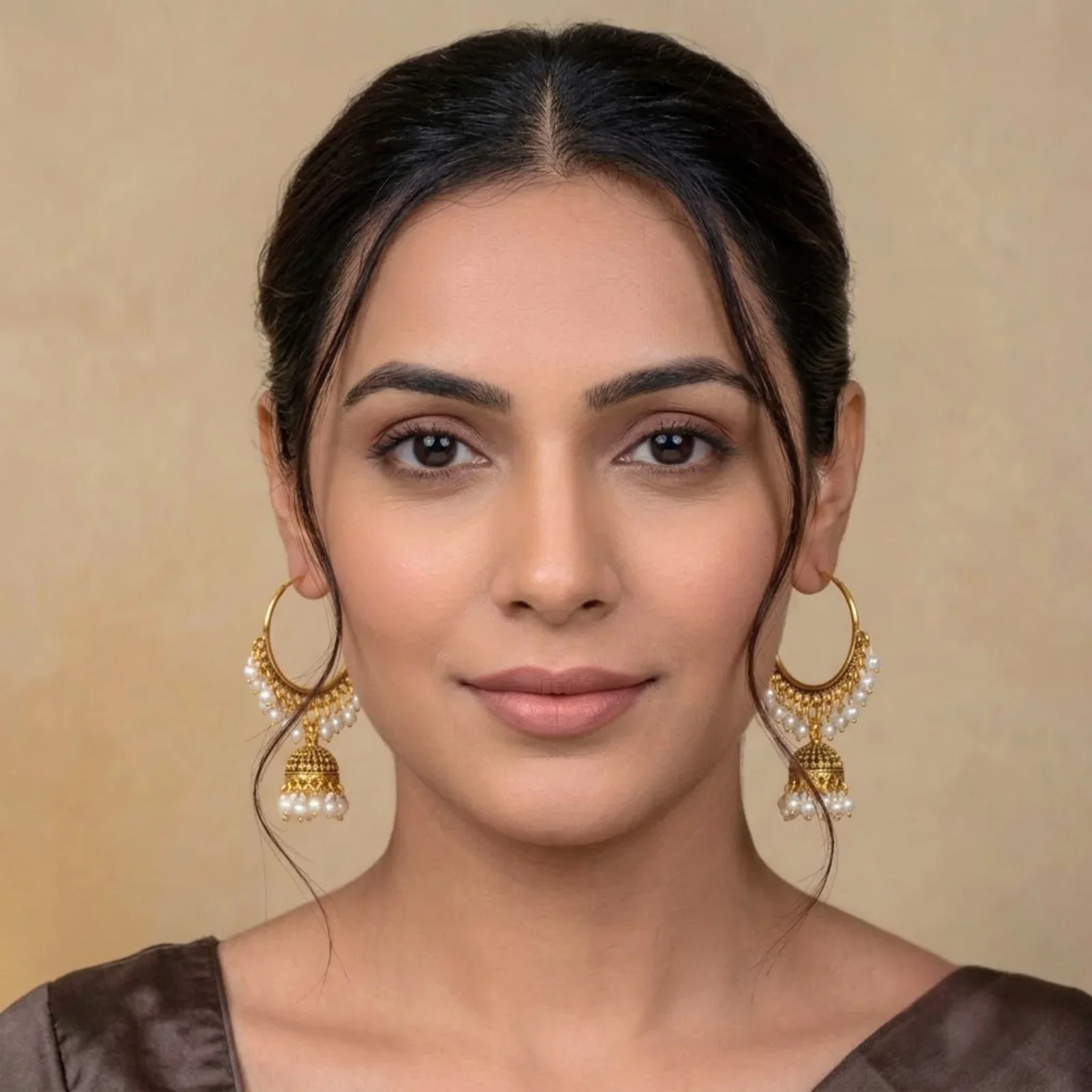 GOLDEN AURA JHUMKI