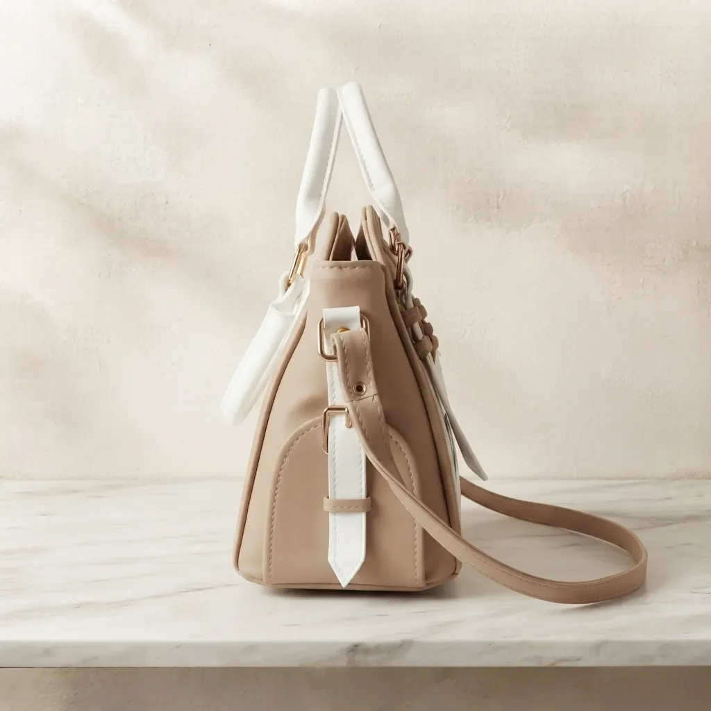 DOUBLE TONE CHIC  HANDBAG