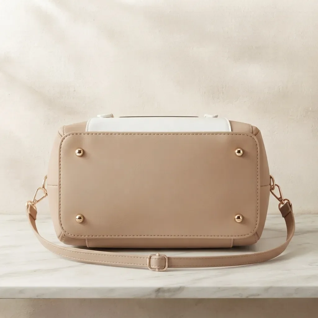 DOUBLE TONE CHIC  HANDBAG